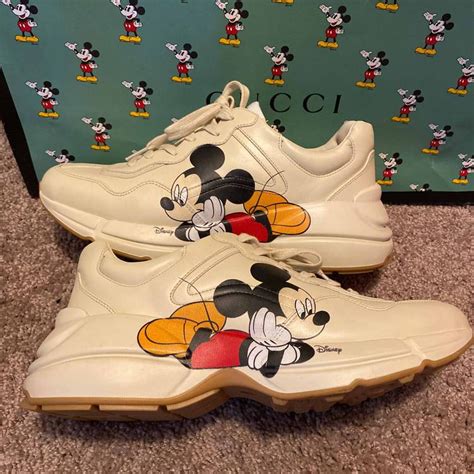 giày gucci mickey|Giày Gucci Rhyton 'Mickey Mouse' .